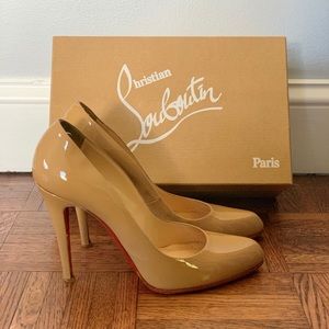 Louboutin Décolleté 100 Patent in Nude